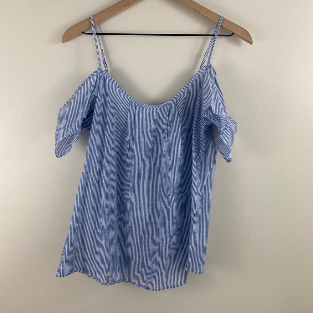Alice Blue Reuben Off-the-Shoulder Top